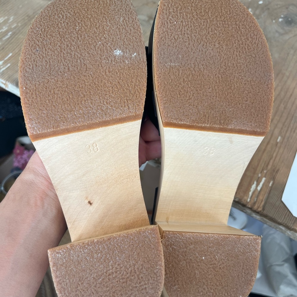 Free People Swedish Hasbeens NWT Bow Covered Sandal Clog Love❤️ - Picture 8 of 12